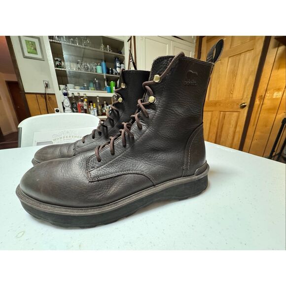 Sorel Hi-Line Lace Boots Men’s Size 13 Waterproof Leather - Picture 4 of 8